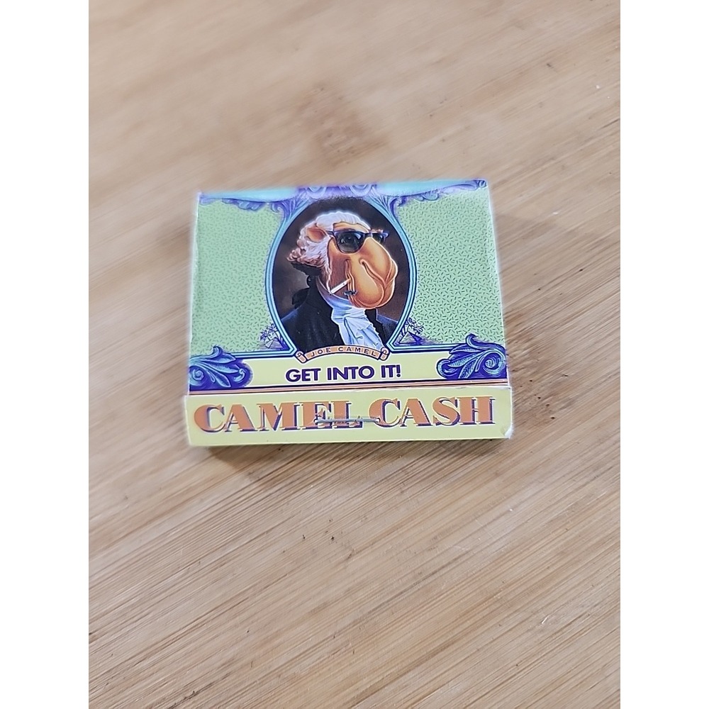 Vintage 1993 Joe Camel Cigarettes Cash Promo Calculator Advertising‎ Matchbook